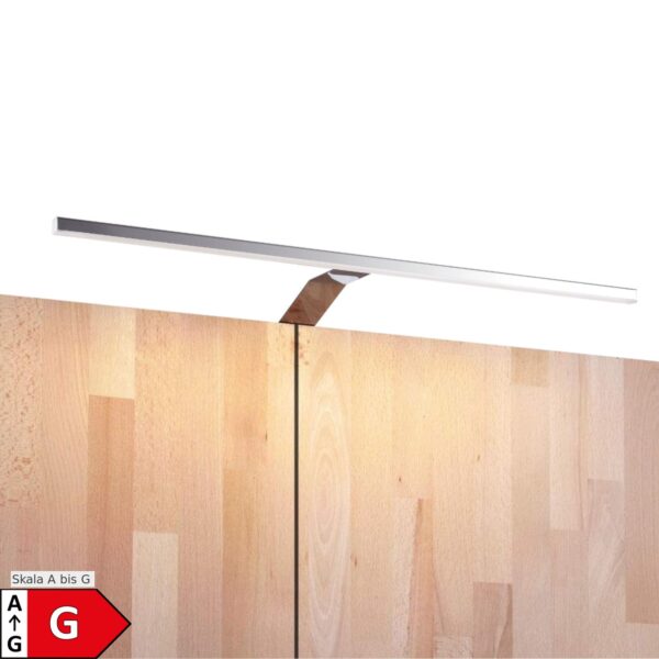 LED Aufbauleuchte 600mm 1er Set chrom warmweiss