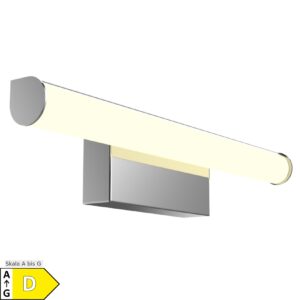 kalb   LED Spiegelleuchte 300mm rund Wandlampe 230V Badezimmer Leuchte chrom warmweiß