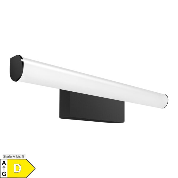 kalb   LED Spiegelleuchte 300mm rund Wandlampe 230V Badezimmer Leuchte schwarz neutralweiß