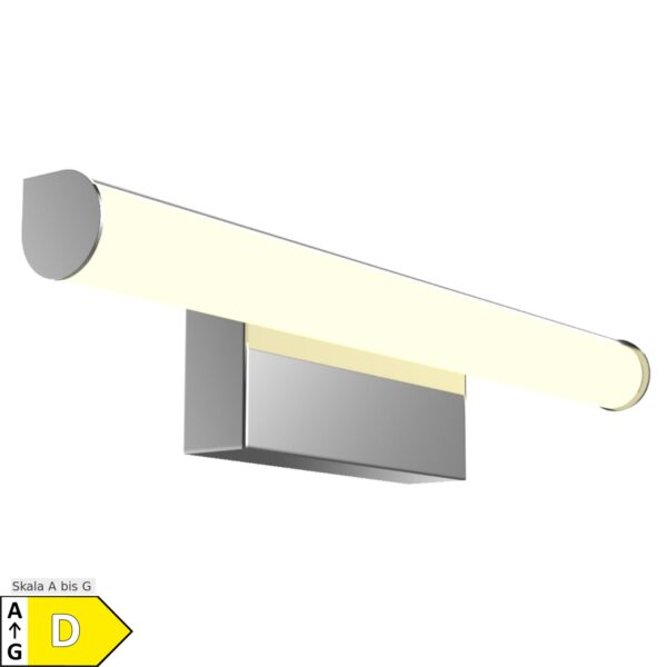 kalb   LED Spiegelleuchte 400mm rund Wandlampe 230V Badezimmer Leuchte chrom neutralweiß