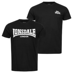 Lonsdale Herren T-Shirt normale Passform Doppelpack PIDDINGHOE