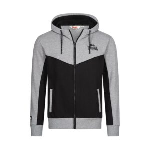 Lonsdale Herren Kapuzensweatjacke mit Reißverschluss normale Passform FRANKFIELD