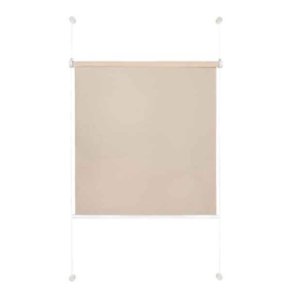 Ondeco Tageslicht Rollo ohne Bohren Klemmrollo Alternative Plissee Klemmfix Sichtschutz Sonnenschutz Farbe: Sand