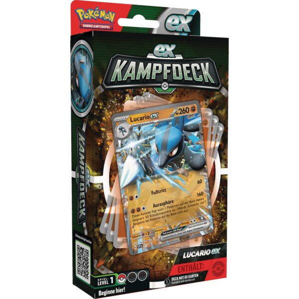 Pokémon EX-Kampfdeck Mai 2023 Sortierter Artikel Ampharos ex oder Lucario ex