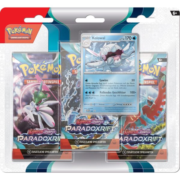 Pokemon Karmesin & Purpur – Paradoxrift 3er-Pack Blister  Kolowal