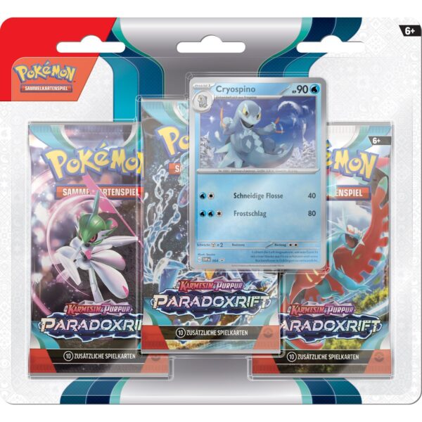 Pokemon Karmesin & Purpur – Paradoxrift 3er-Pack Blister Cryospino