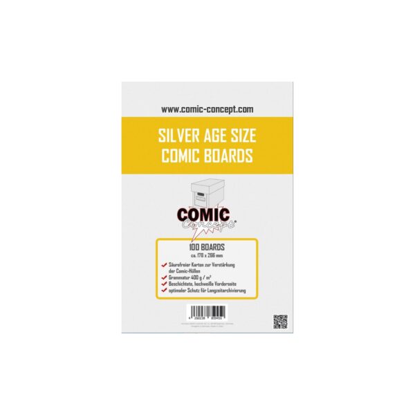 Comic Concept Silver Age Size Comic Boards (100 Stück)