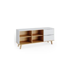 VICCO Lowboard TV-Board Fernsehtisch Nautica Sideboard Skandinavisch weiß Eiche