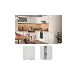 Vicco Hängeschrank Küchenschrank Küchenzeile R-Line Landhaus 45 cm Weiß Tür Fächer