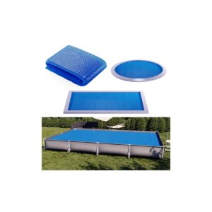 OK-Living Eckige Solarfolie Pool blau