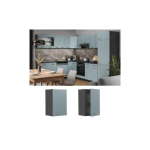 Vicco Hängeschrank Küchenschrank R-Line Solid Anthrazit Blau Grau 40 cm modern