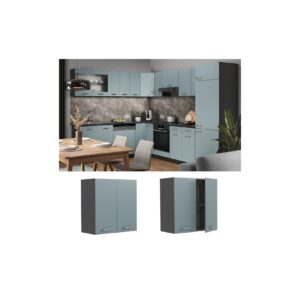 Vicco Hängeschrank Küchenschrank R-Line Solid Anthrazit Blau Grau 60 cm modern