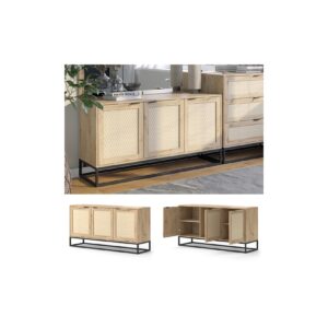 Vicco Sideboard Natal Eiche 140 x 72 cm 3 Türen